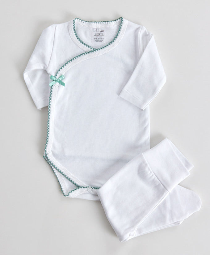 Body Trespasse Liso com Collants Cardado