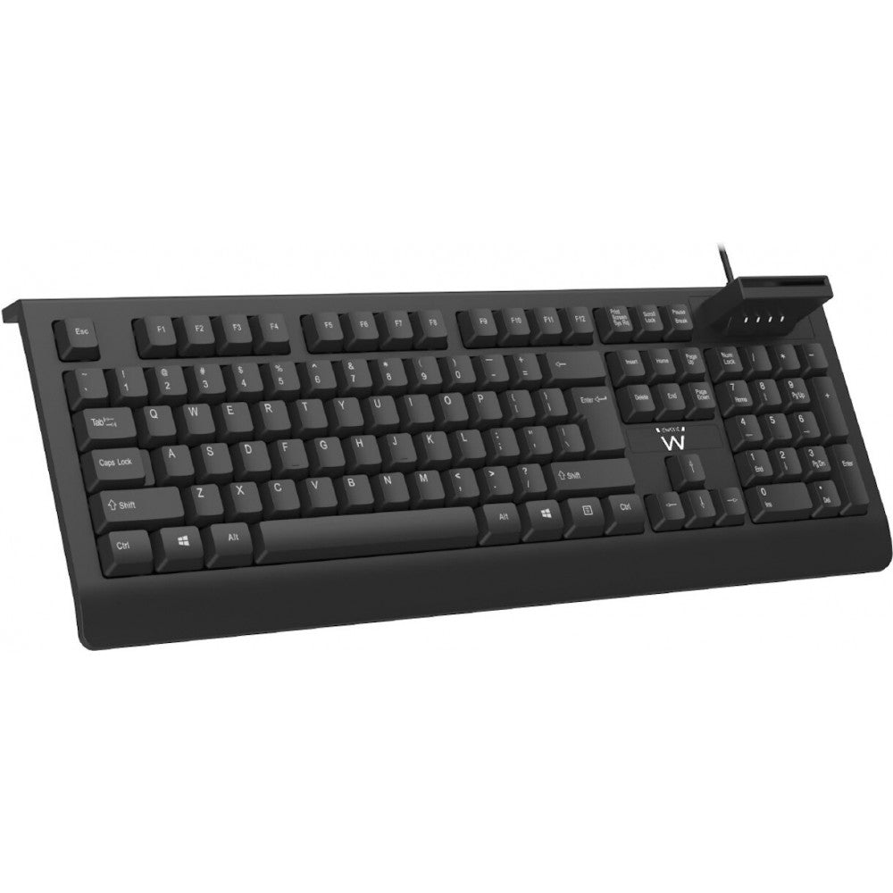Teclado EWENT com Leitor de Cartão Cidadão USB / Preto / EW3287