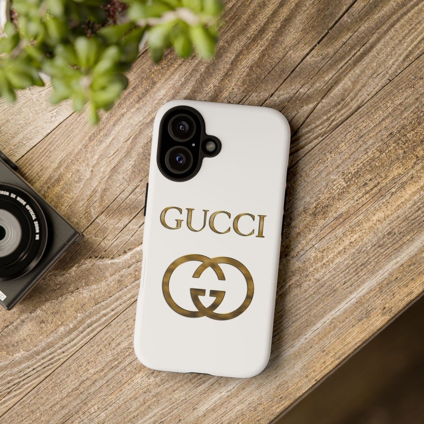 iPhone 16 Gucci Tough Case, Designer Phone Cover, Protective iPhone Case, Luxury Stylish Phone Case, Fashionable Phone Case