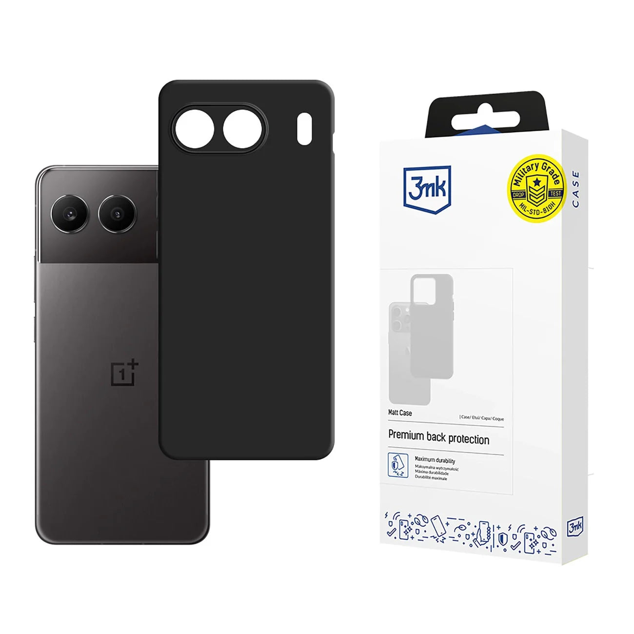 Capa 3MK PROTECTION Preta para OnePlus Nord 4