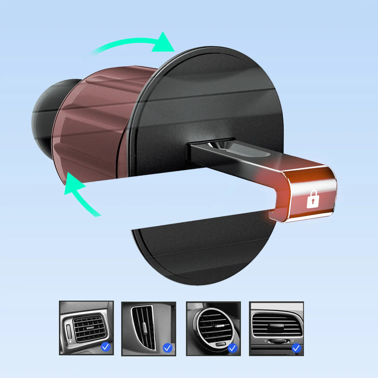 Suporte para Smartphone DUDAO / Preto / F2+