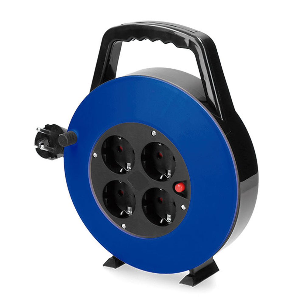 Enrolador de Cabos 10m Cabo 3x1mm 4 Tomadas EDM 20075