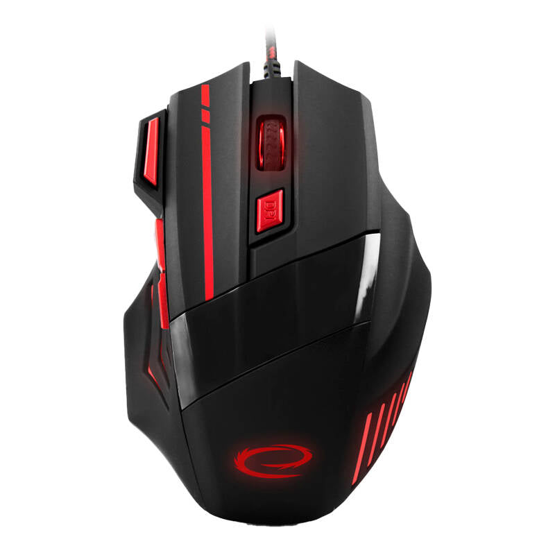 Rato Gamer Esperanza Wired 7D Óptico USB MX201 Wolf Red