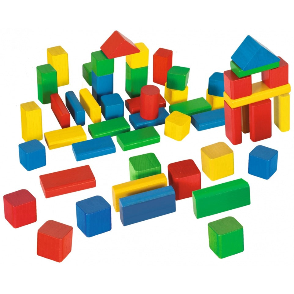 Jogo Educativo SIMBA Balde com 50 Blocos de Madeira > 1 ano idade