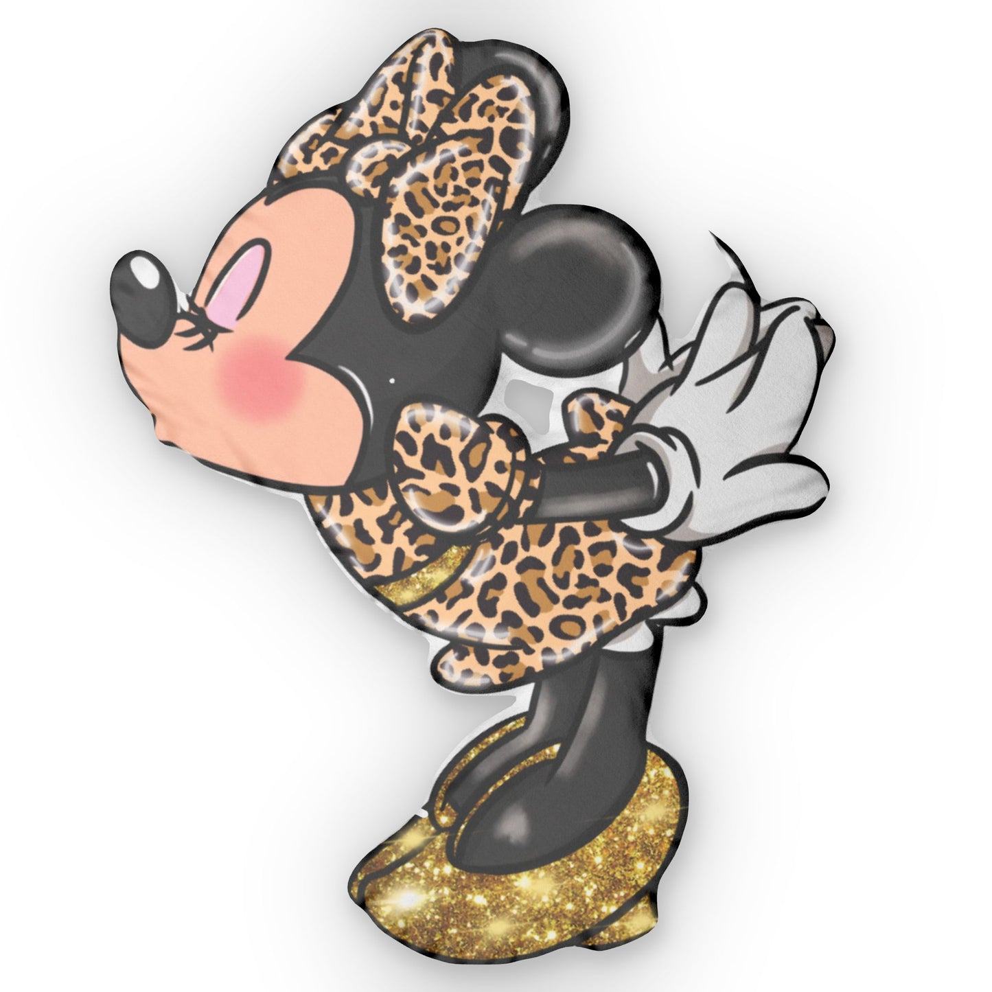 Minnie Shaped Pillow - Personalized Disney Cushion, Custom Mickey Mouse Decor, Kids Bedroom Throw, Unique Nursery Accent, Gift for Disney