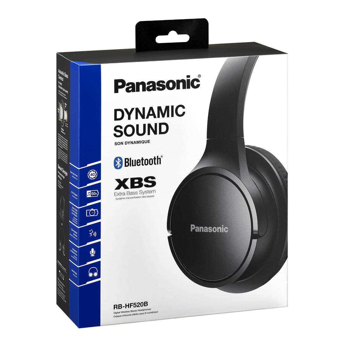 Headphones sem fios Panasonic RB-HF520BE-K / Pretos