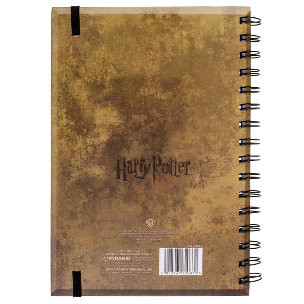 Caderno A5 Hogwarts Harry Potter Escudos