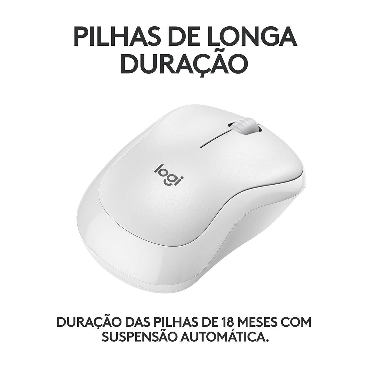 Rato Óptico Logitech M240 Silent Bluetooth 4000DPI Branco