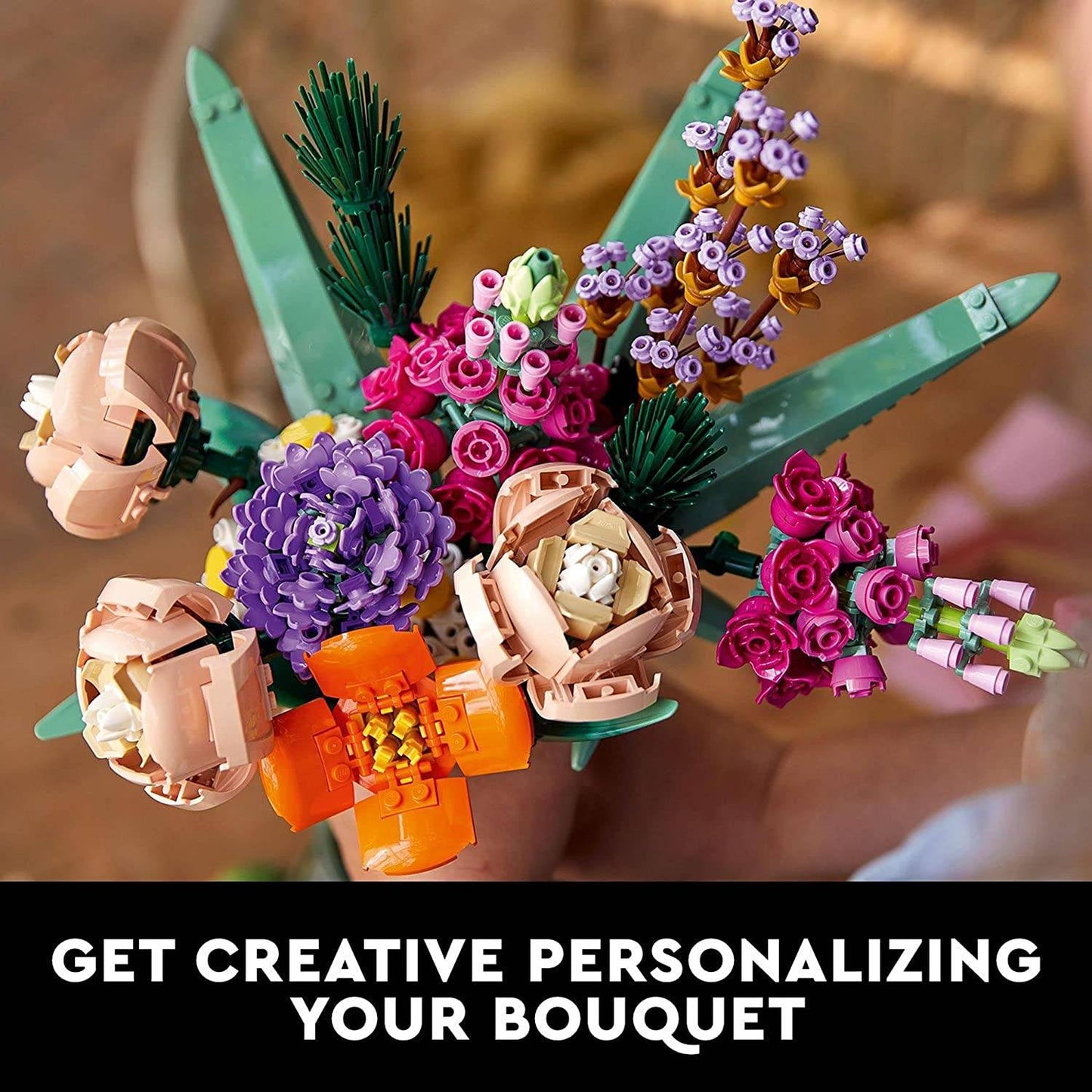 LEGO ICONS Buquê de Flores 10280 – Construção Criativa para Adultos