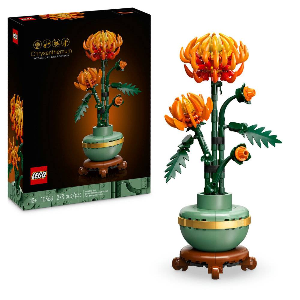 LEGO Botanical: Crisântemo | Idades 18+ | 278 Peças | Item 10368