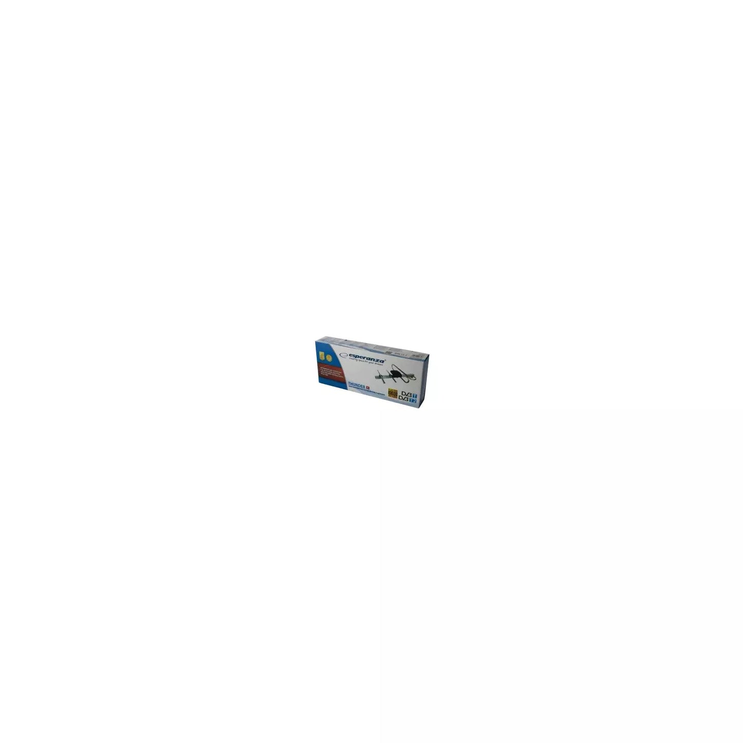 Antena TDT UHF Compacta 9~12dB c/ Ficha F (38cm) Esperanza Thunder S