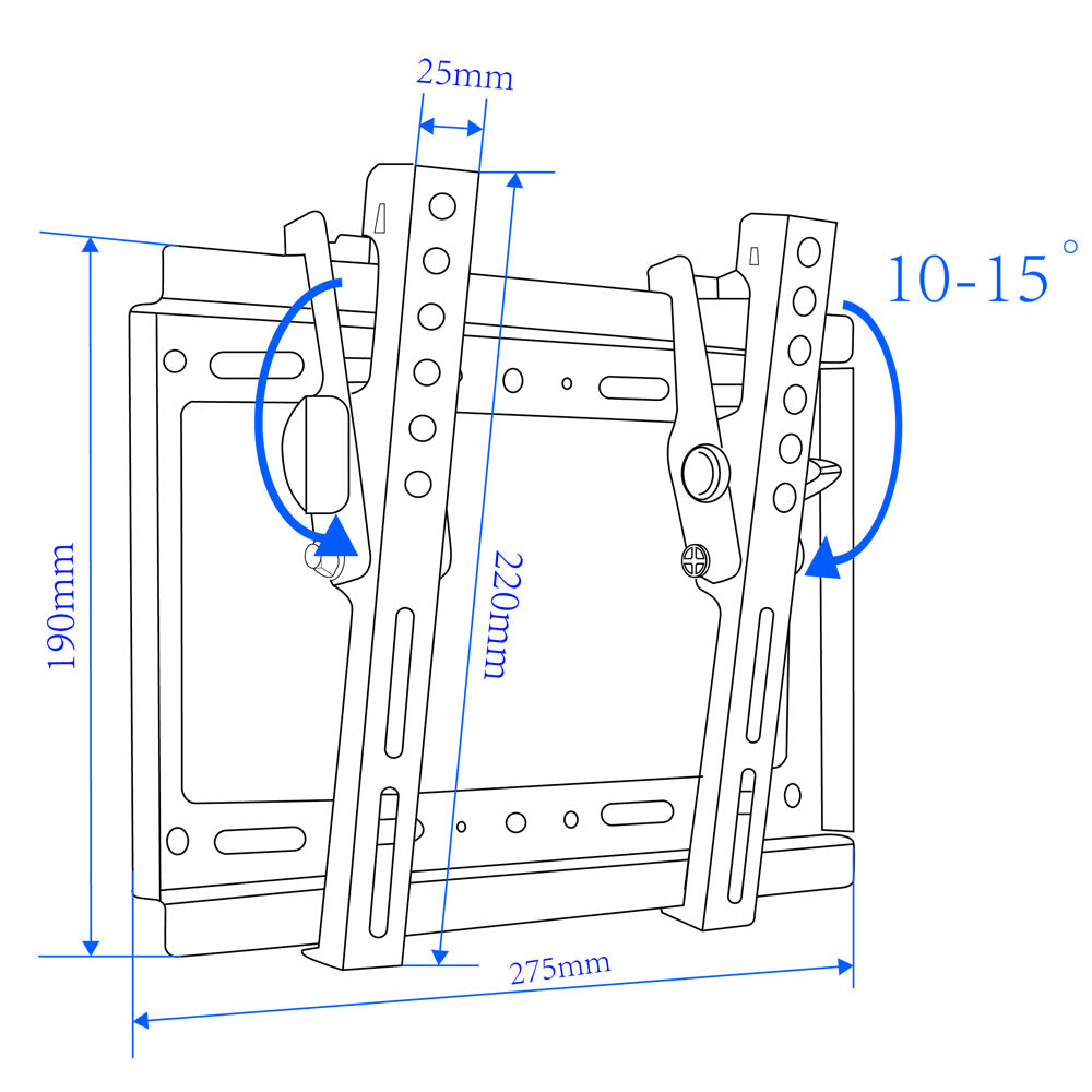 Suporte de Parede Esperanza 001 para TV 14’’-50’’ | Montagem Segura até 20kg