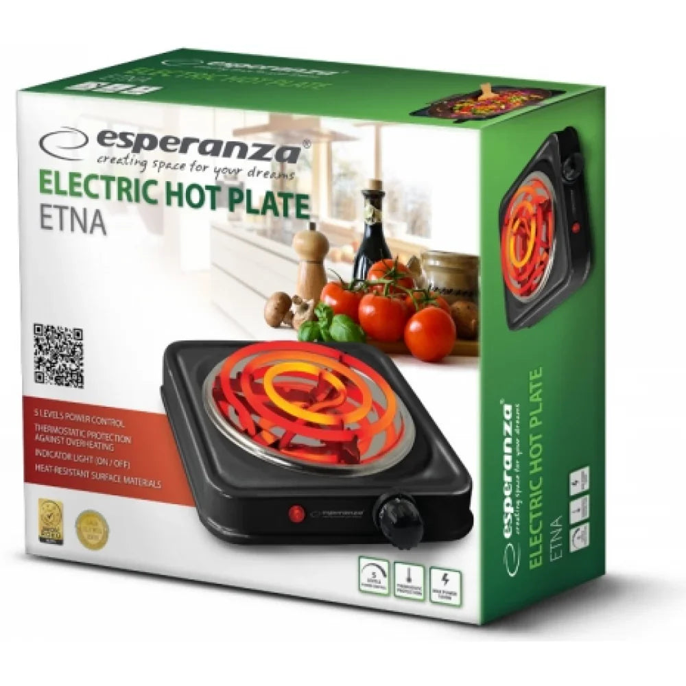 Fogão Placa Elétrica Esperanza 1000W EKH012K