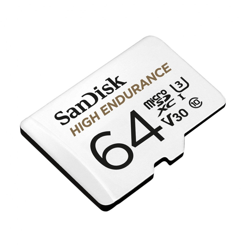 Cartão de Memória SanDisk 64GB Micro SDXC High Endurance U3 V30 Class10 UHS-I SDSQQNR-064G-GN6IA