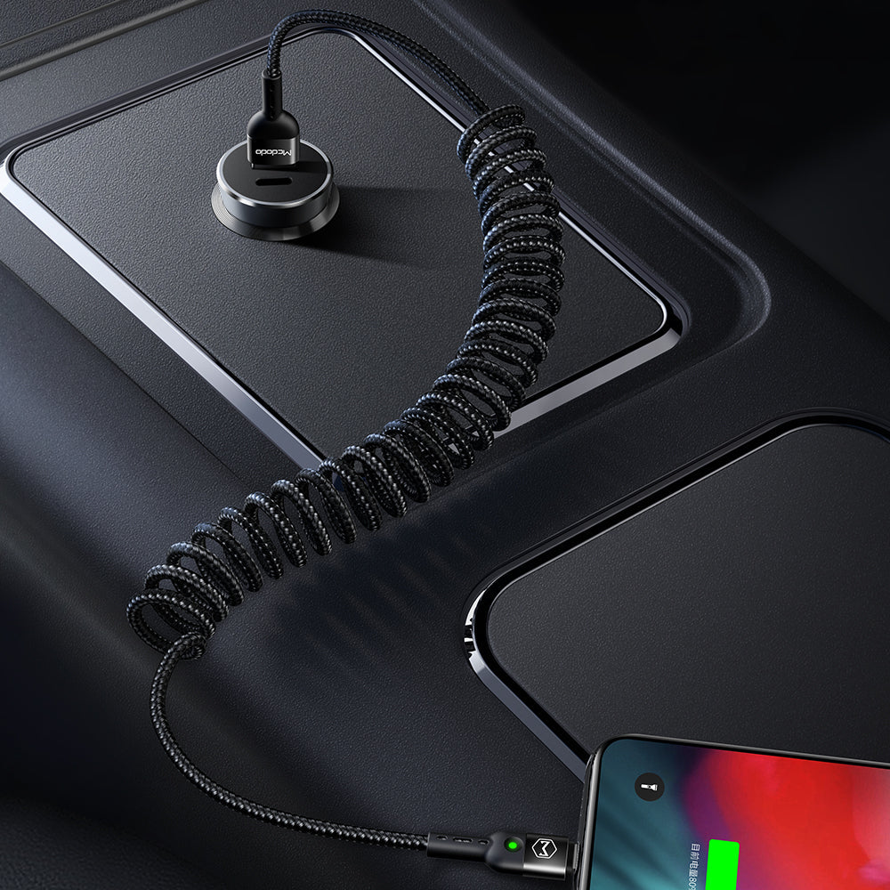 Cabo em Espiral USB para Lightning Mcdodo CA-6410 1.8m