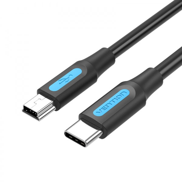 Cabo USB-C Macho 2.0 para MiniUSB Macho 10W 480Mbps 50cm Vention COWBD