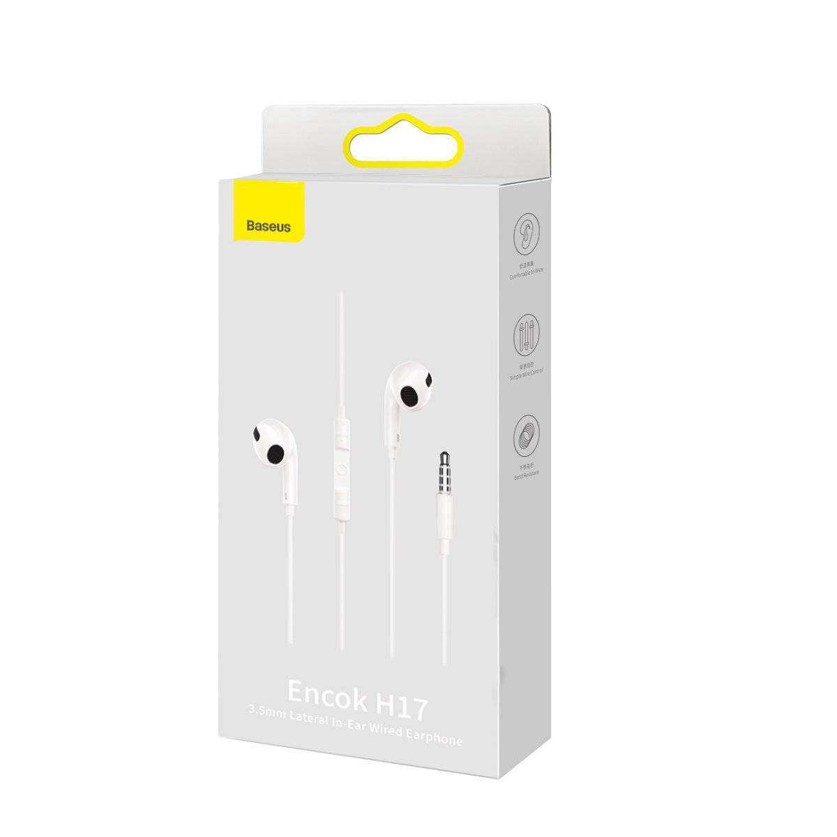 Auriculares Baseus Encok C17 Jack 3.5 mm c/ Microfone