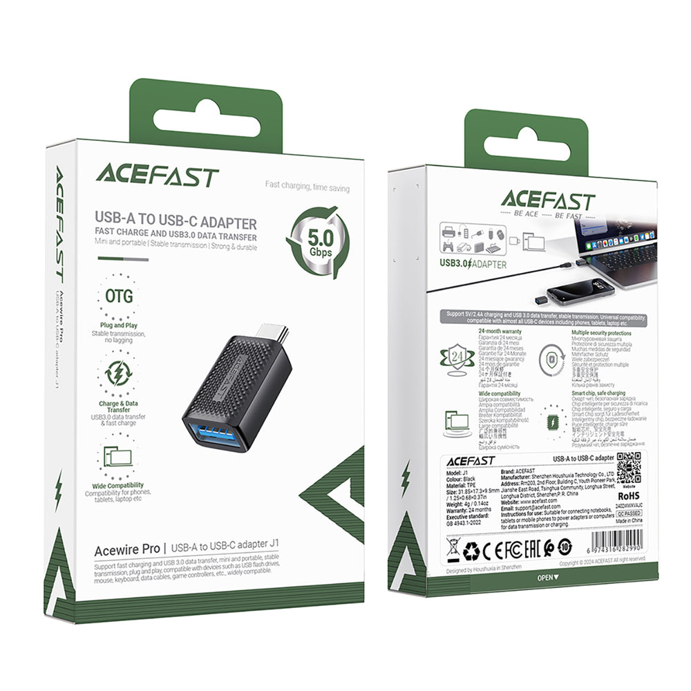 Adaptador USB-C Macho para USB-A Fêmea 5GB/s ACEFAST
