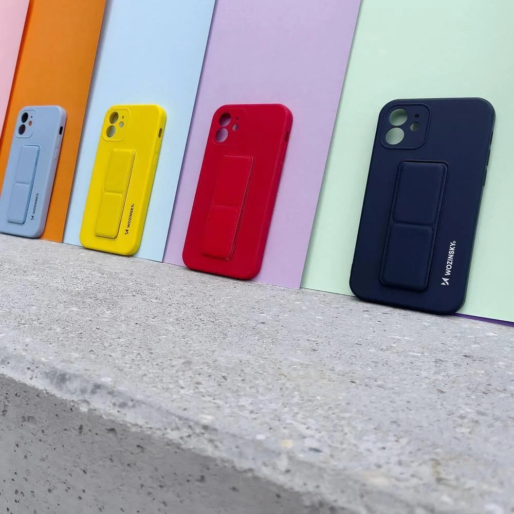 Capa em Silicone Wozinsky Kickstand para Samsung Galaxy A22 4G