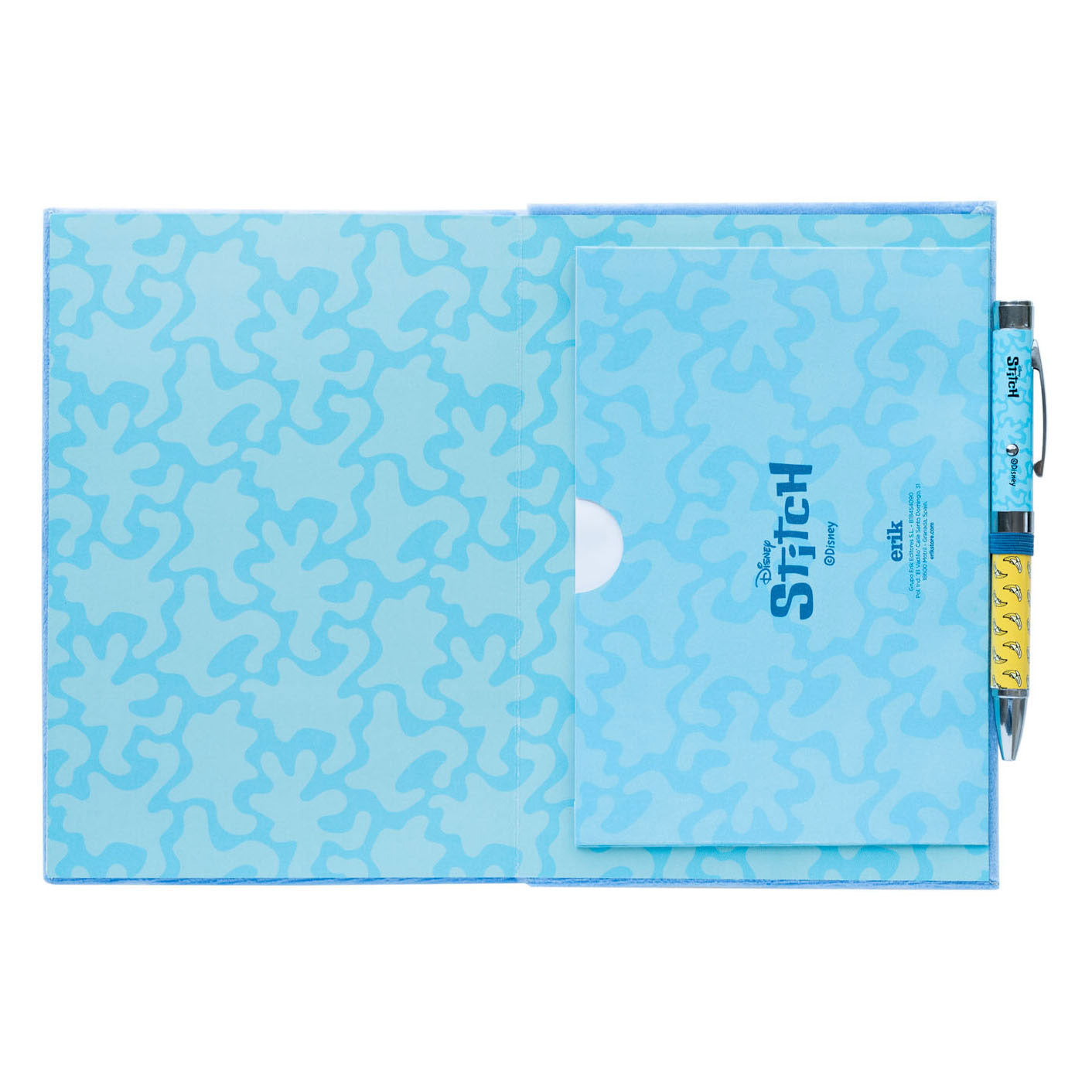 Caderno A5 Erik Premium Stitch de Capa Felpuda com Caneta esferográfica