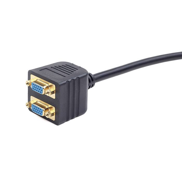Adaptador Splitter VGA Macho para 2x VGA Macho 20cm Gembird CC-VGAX2-20CM