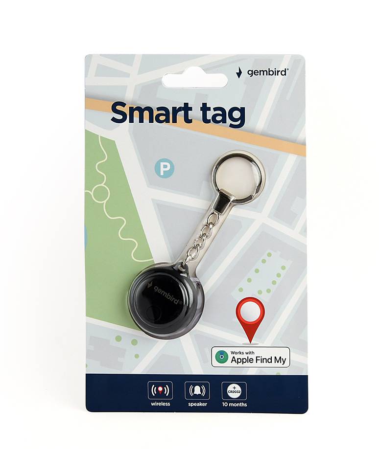 Localizador Smart Tag Gembird TA-TAG-01-BK Preto