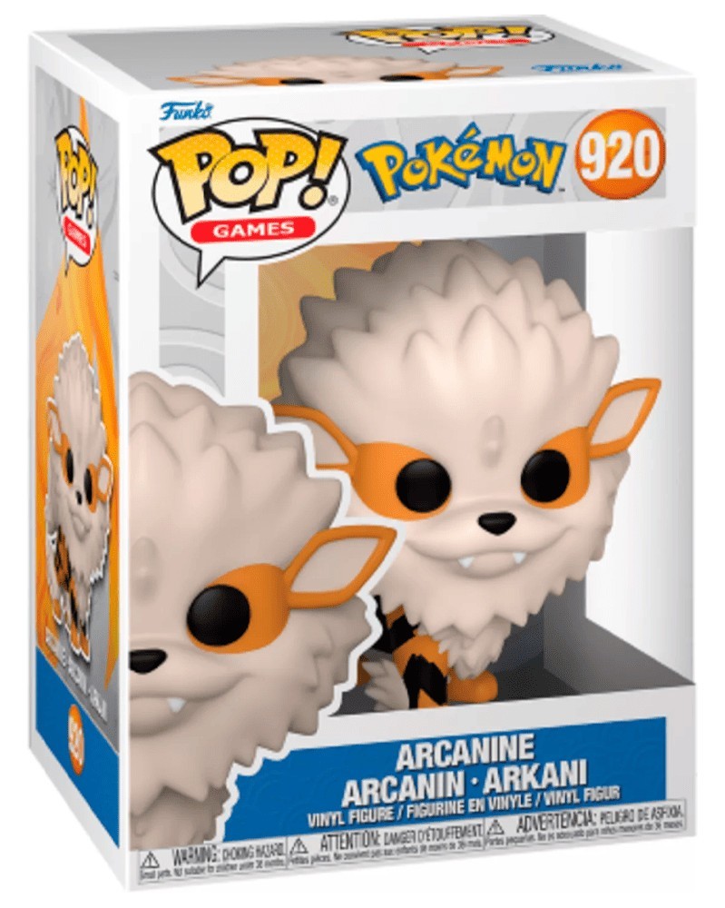 Figura Funko Pop! Games Vinyl: Pokémon - Arcanine | #920