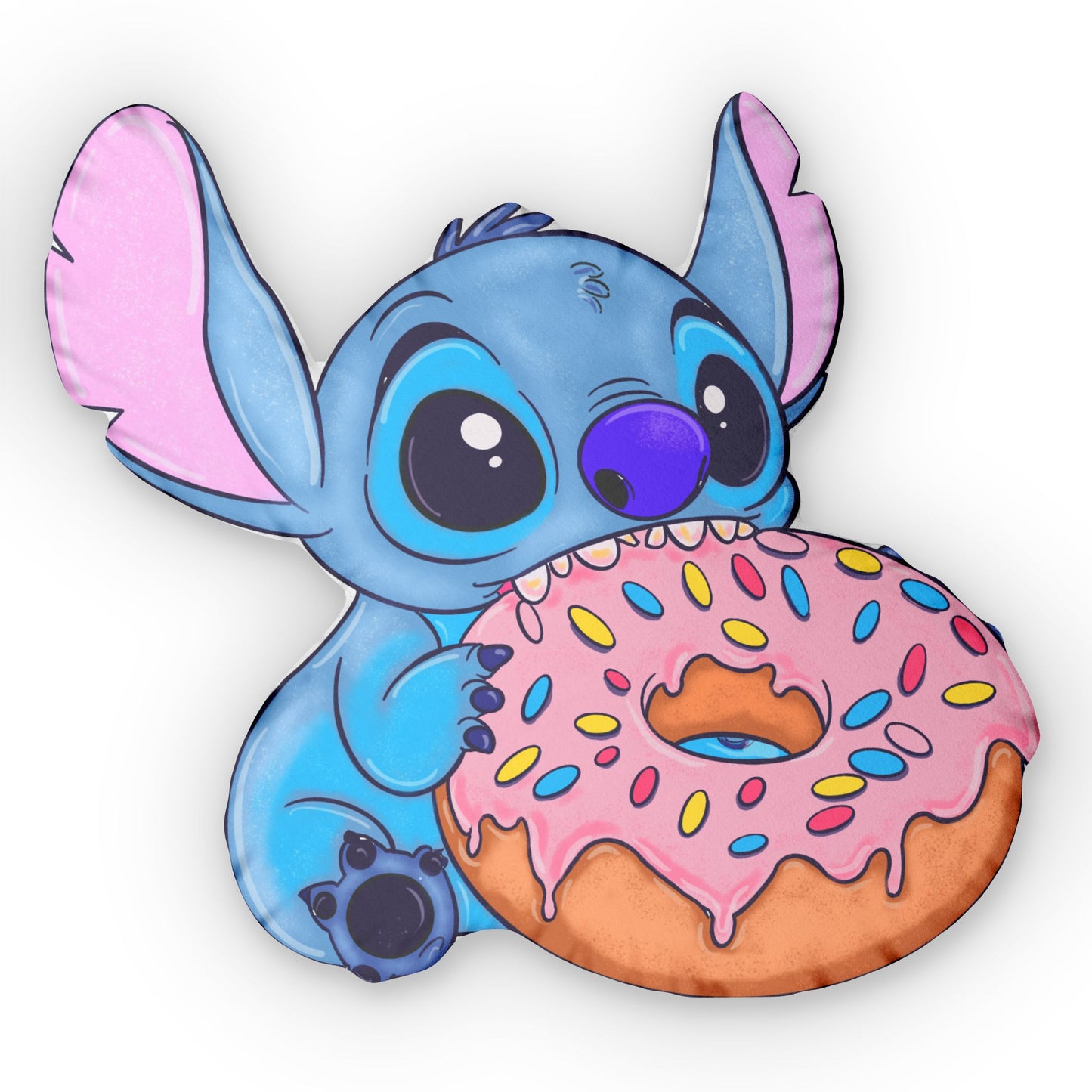 Stitch Shaped Pillow, Customized Decorative Cushion, Personalized Kids Room Accent, Unique Gift for Disney Fans, Handmade Throw Pillow, Home