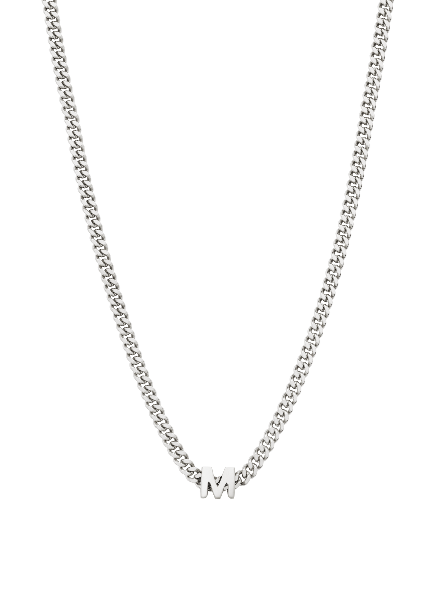 alphabet necklace with pendant M