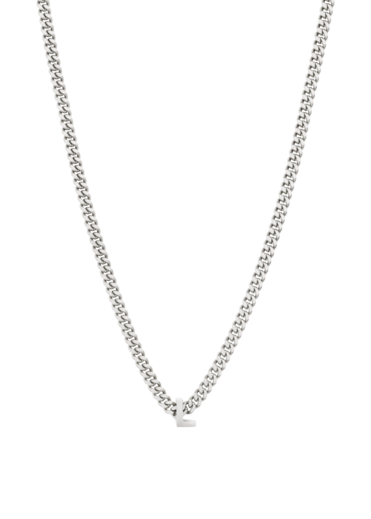 alphabet necklace with pendant L