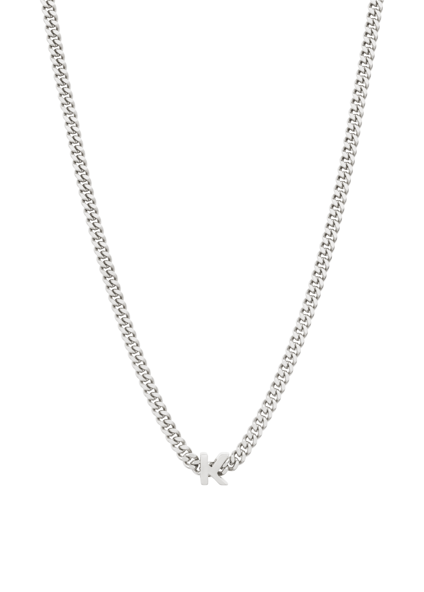 alphabet necklace with pendant K