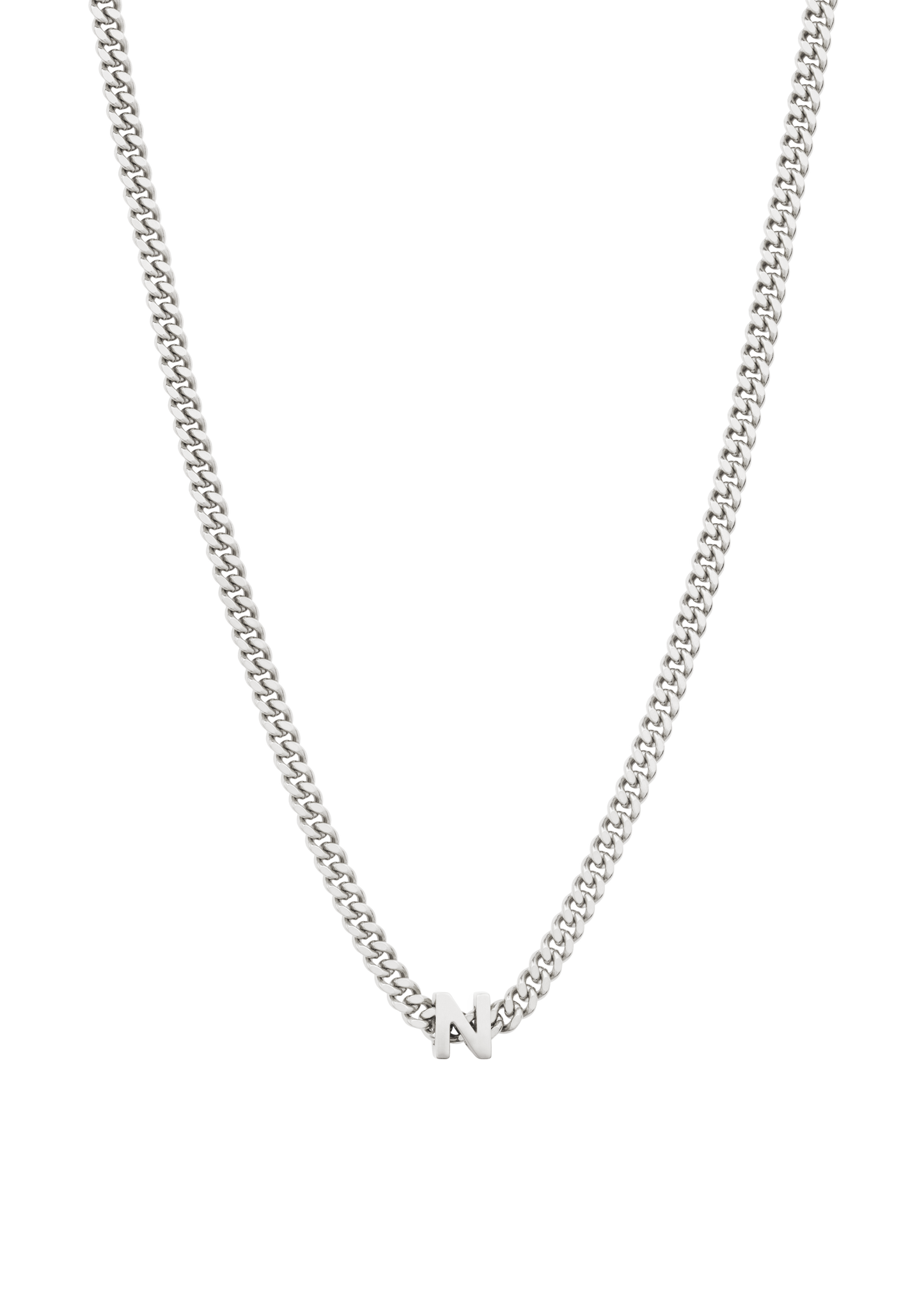 alphabet necklace with pendant N