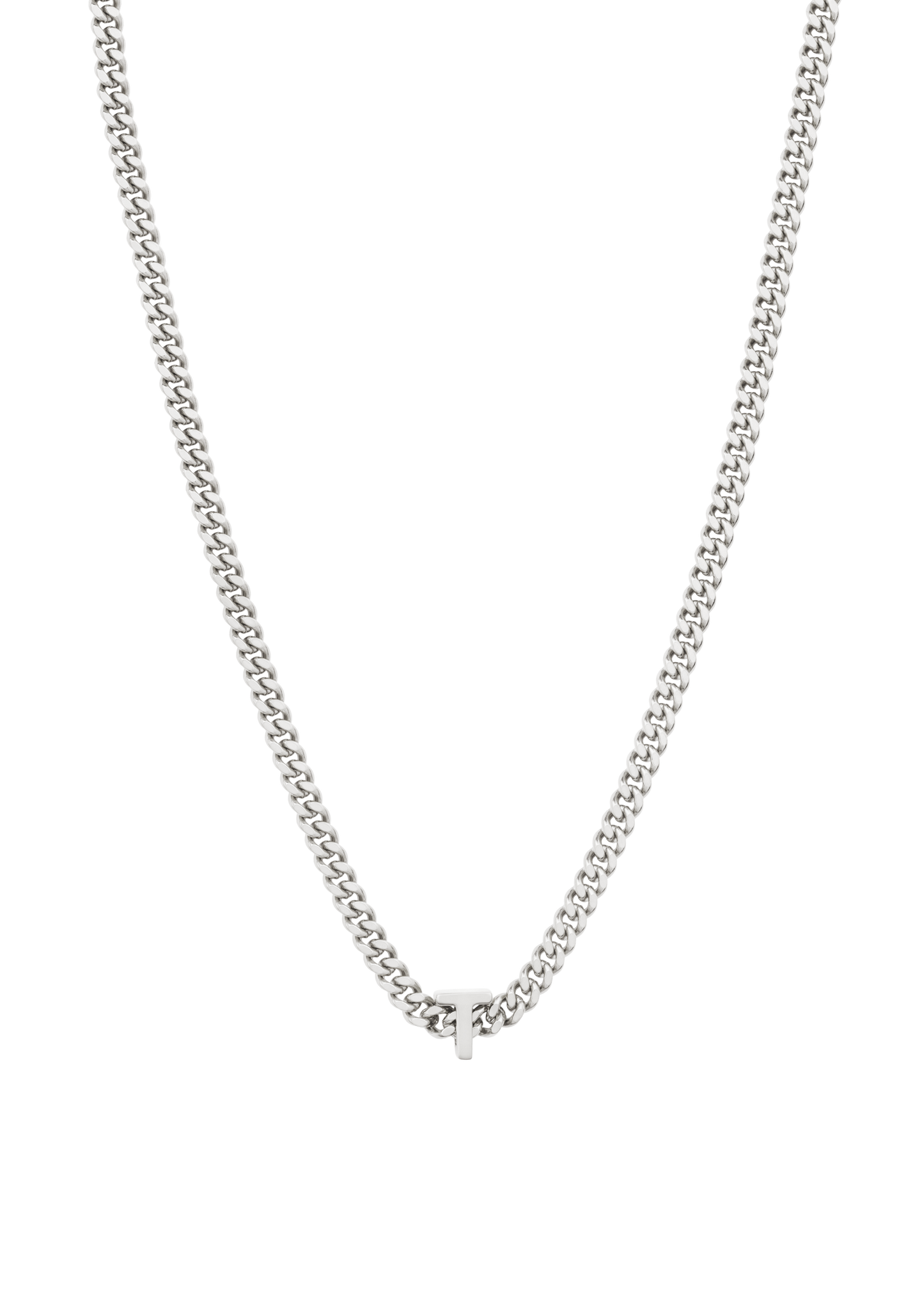 alphabet necklace with pendant T