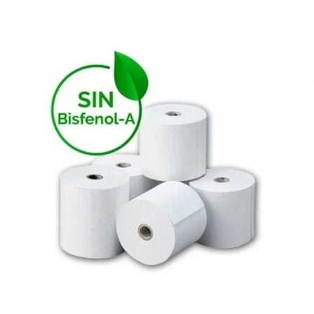 Rolo Papel Térmico Genérico 57x35mm p/ TPA Multibanco / 10 Unidades