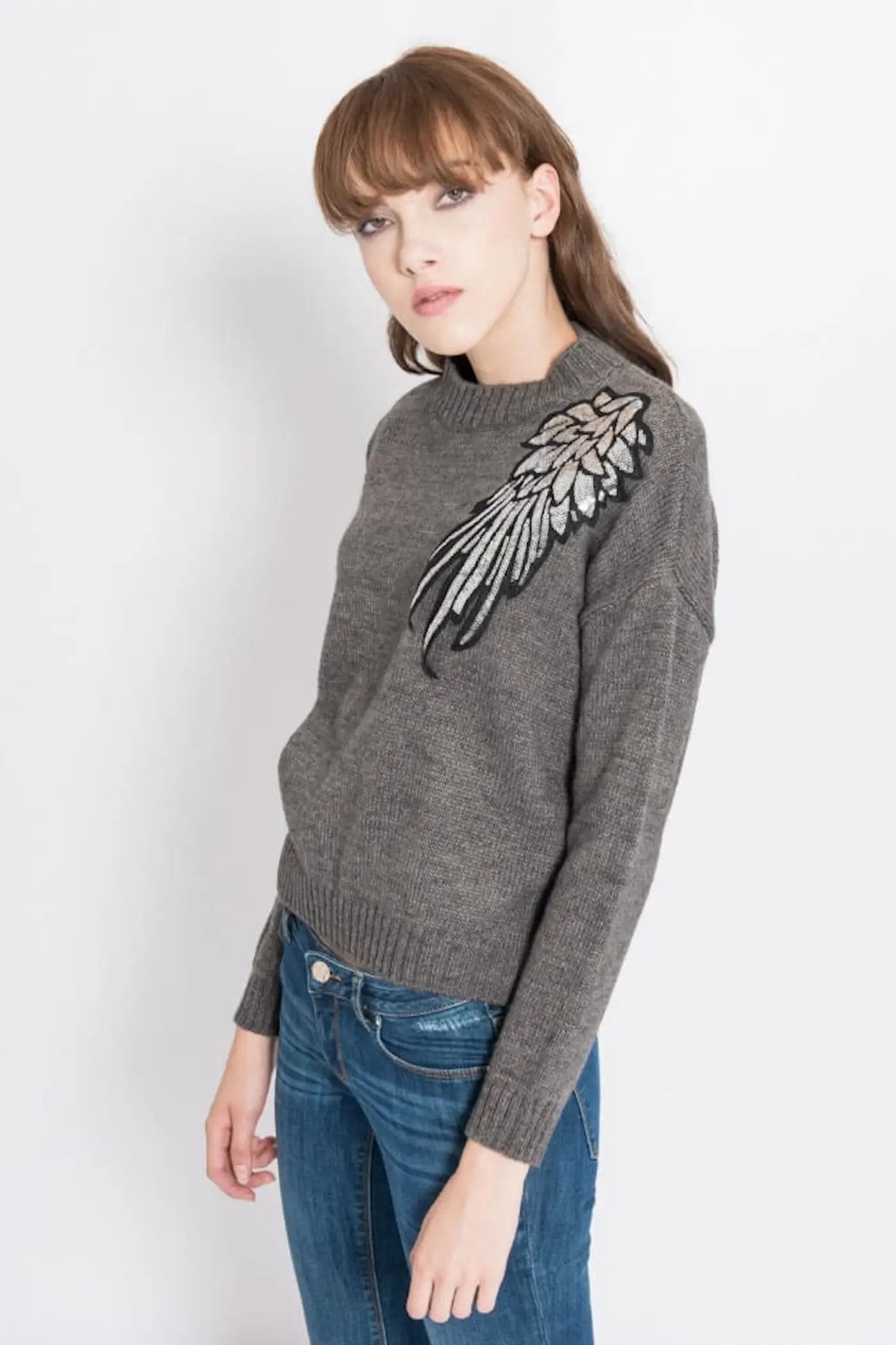 CAMISOLA C/ DETALHE PRATEADO