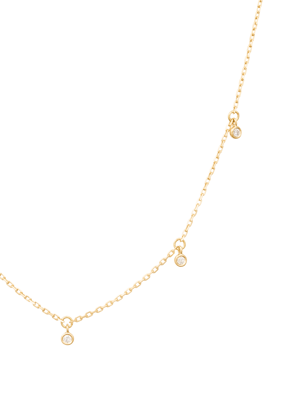 five lucky diamonds 18k necklace