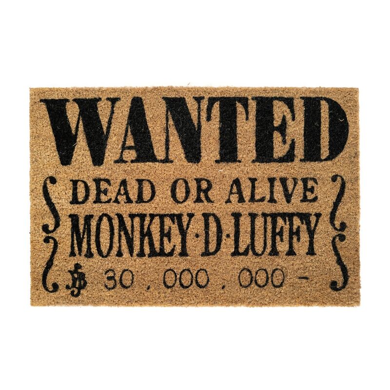 Tapete de Entrada Wanted Monkey D Luffy One Piece