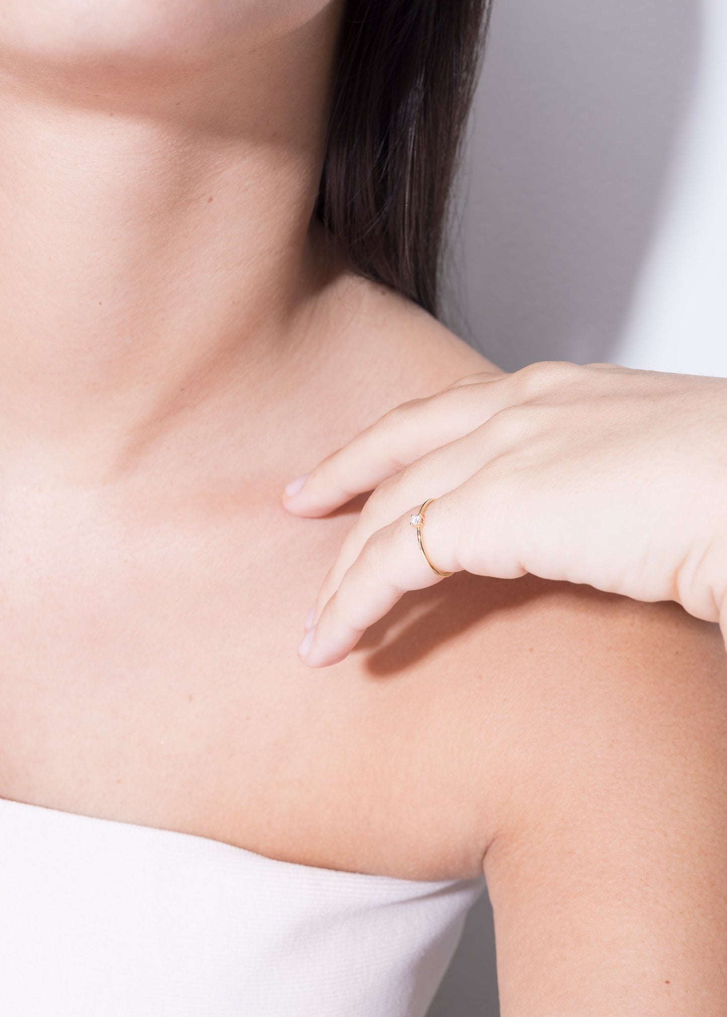 solitaire diamond ring 18k