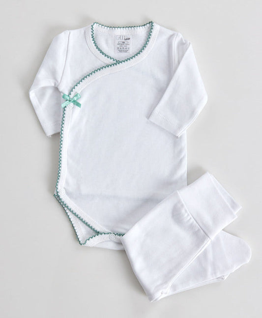 Body Trespasse Liso com Collants Cardado