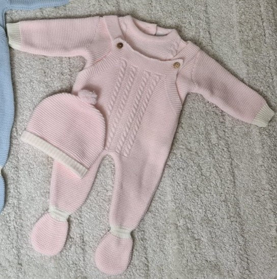 Conjunto de 3 Peças em Malha para Bebé