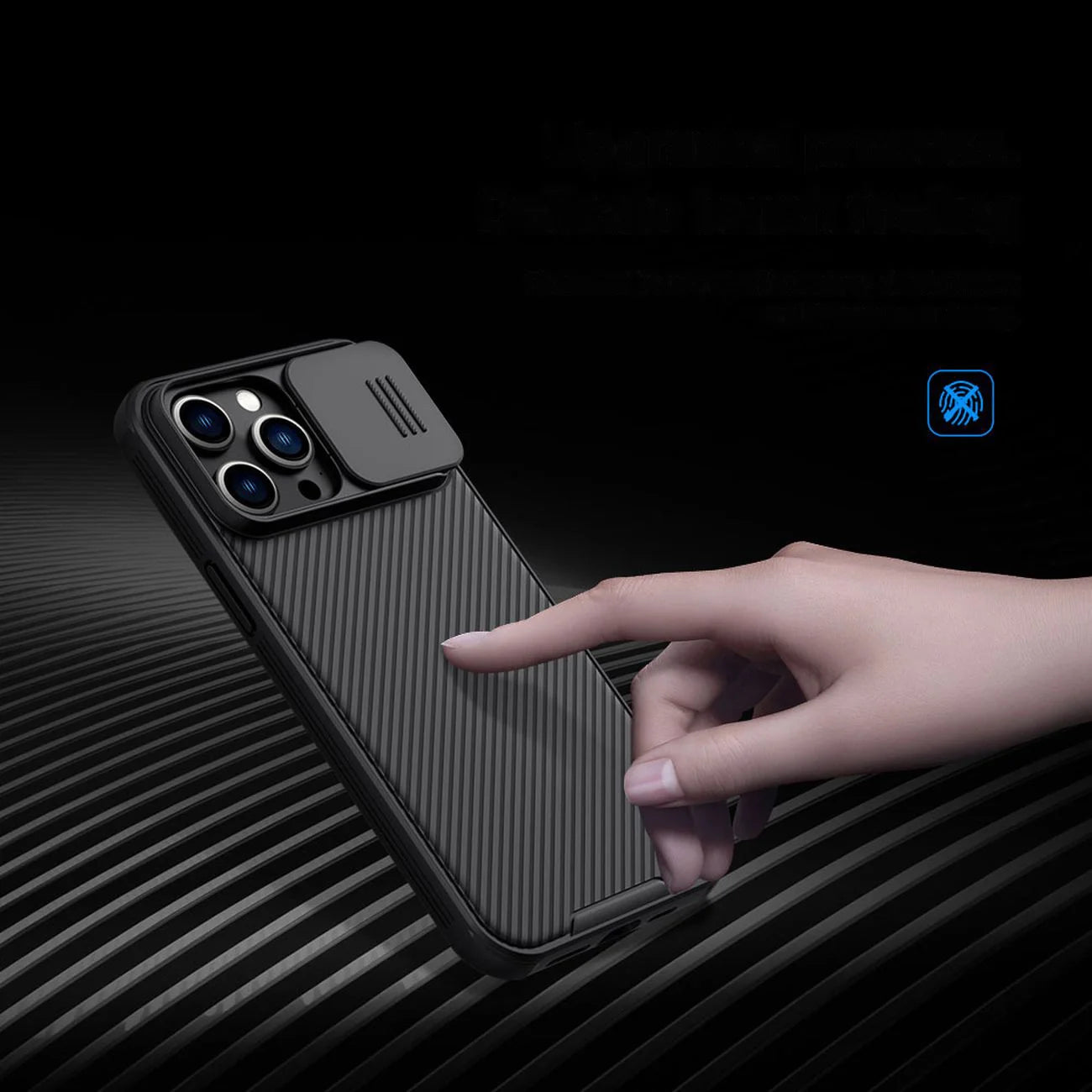 Capa NILLKIN CamShield Pro para iPhone 14 Pro Max Verde