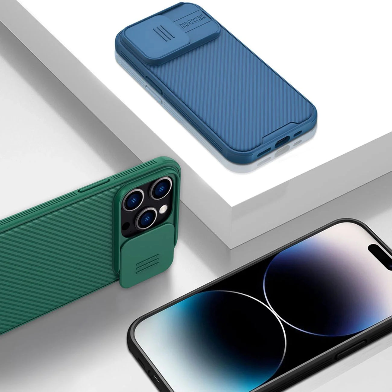 Capa NILLKIN CamShield Pro para iPhone 14 Pro Max Verde