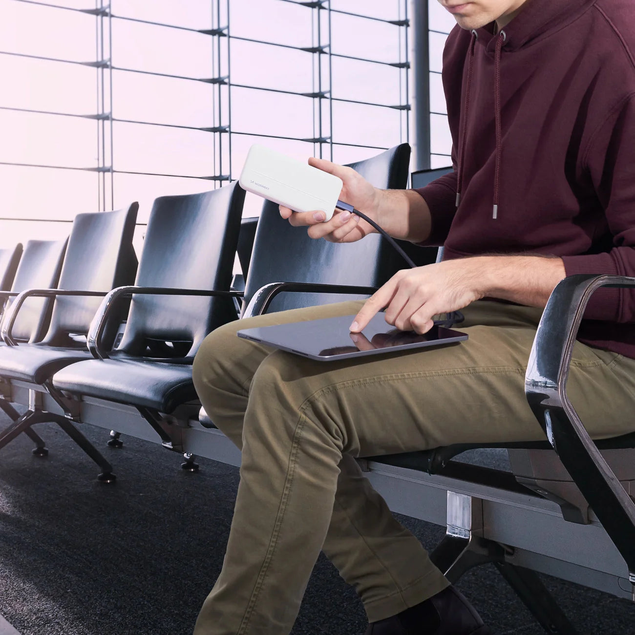 Wozinsky Powerbank Li-Po 10000mAh 2 x USB Branco (WPBWE1)