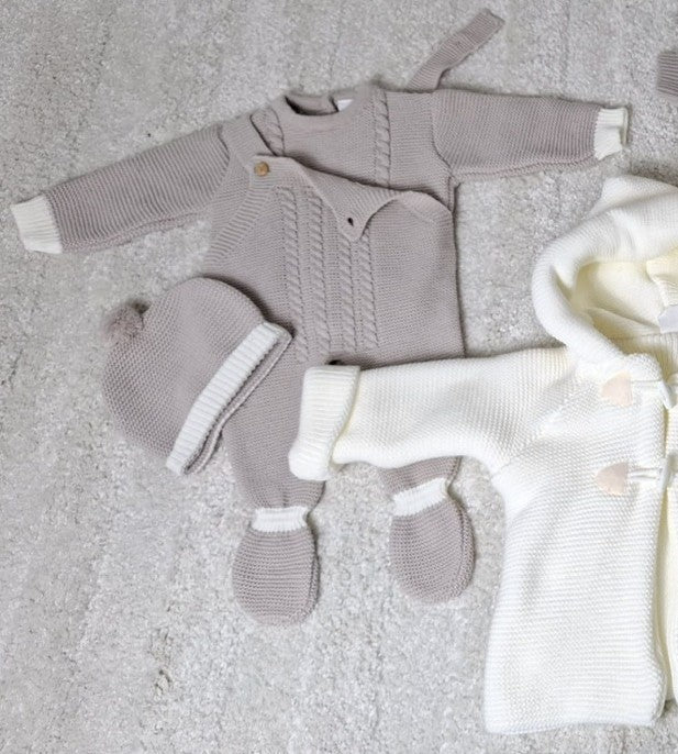 Conjunto de 3 Peças em Malha para Bebé