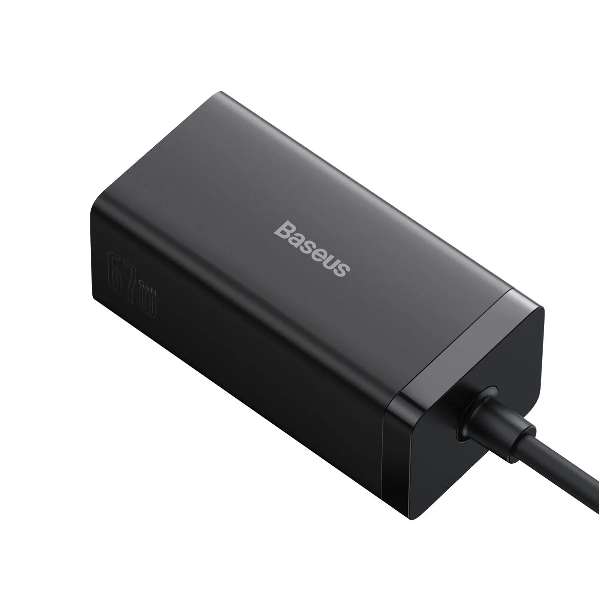 Carregador Baseus GaN5 Pro Fast Charger 67W Dual USB-C/USB-A Preto + HDMI