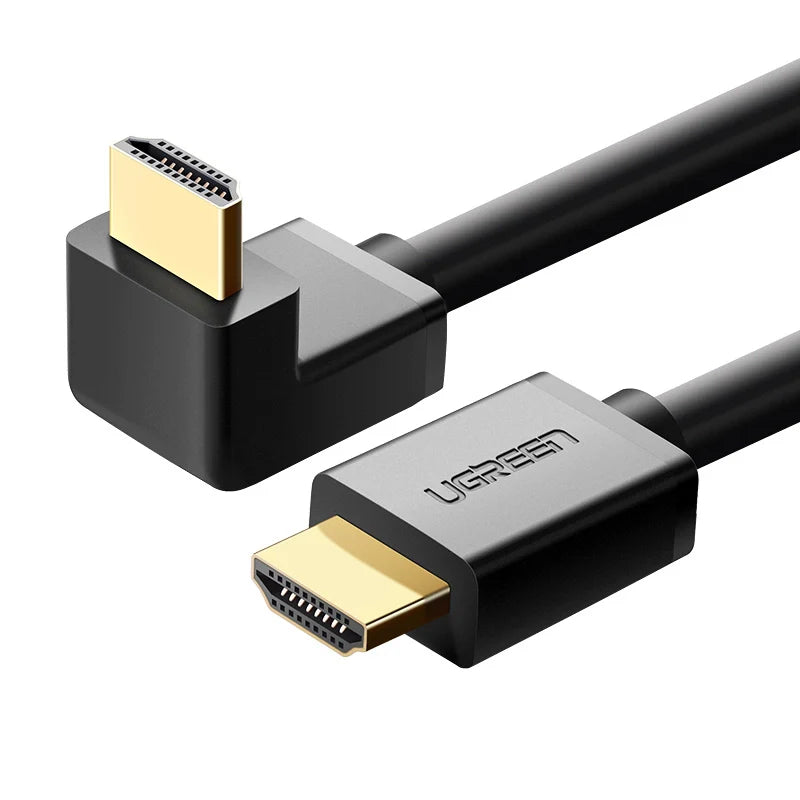 Cabo HDMI Ugreen 4K Angulado 90° 1m Preto