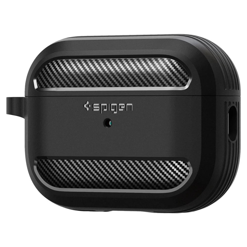 Capa Rugged Armor Spigen para Apple AirPods Pro 1 / 2 Preto Matte