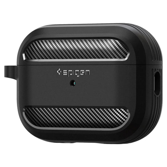 Capa Rugged Armor Spigen para Apple AirPods Pro 1 / 2 Preto Matte