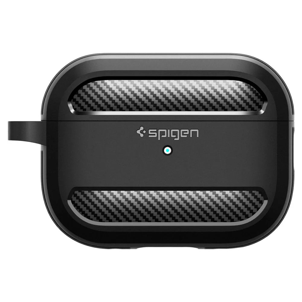 Capa Rugged Armor Spigen para Apple AirPods Pro 1 / 2 Preto Matte