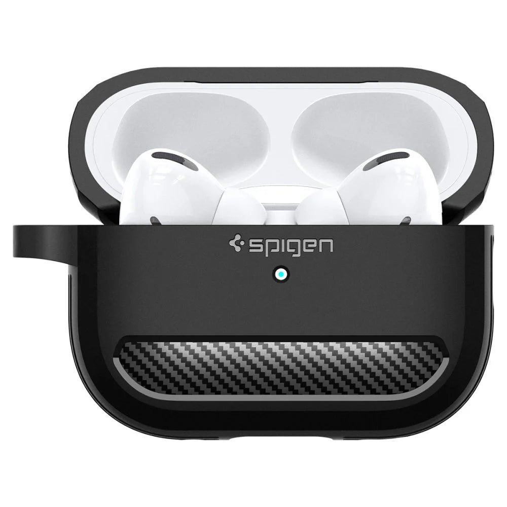 Capa Rugged Armor Spigen para Apple AirPods Pro 1 / 2 Preto Matte